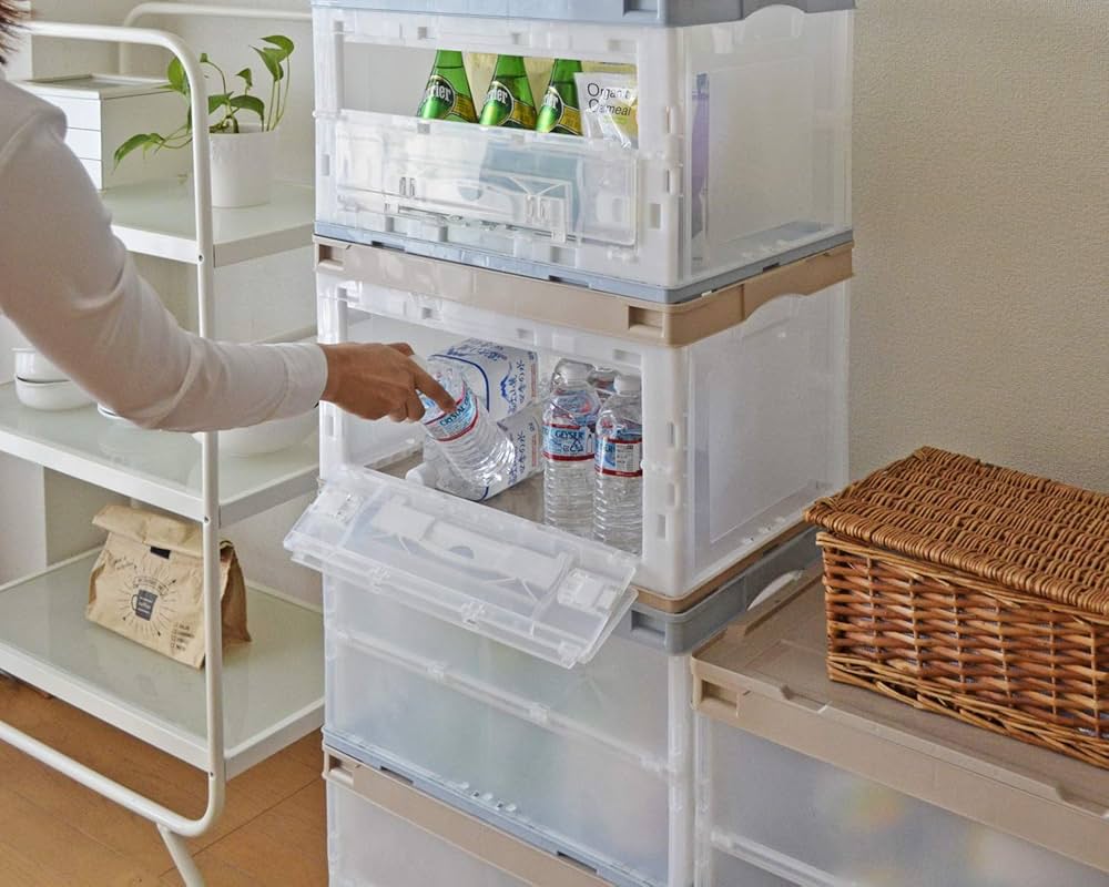 折りたたみコンテナ オープンオリコン 50L 扉付き 5個入 51BT5rBkTlL.jpg_BO30,255,255,